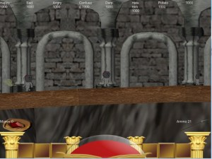 Displaying the throwing mask mechanic at a faceless NPC to make the player distinguish if the NPC is friend or foe